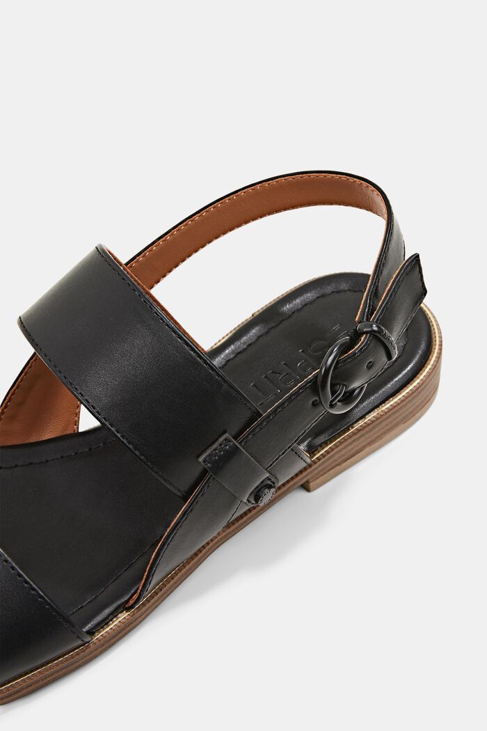 Sandal med bred rem, BLACK, detail image number 5