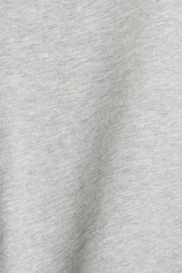 Sweatshirt med rysch, ekobomullsmix, LIGHT GREY, detail image number 4