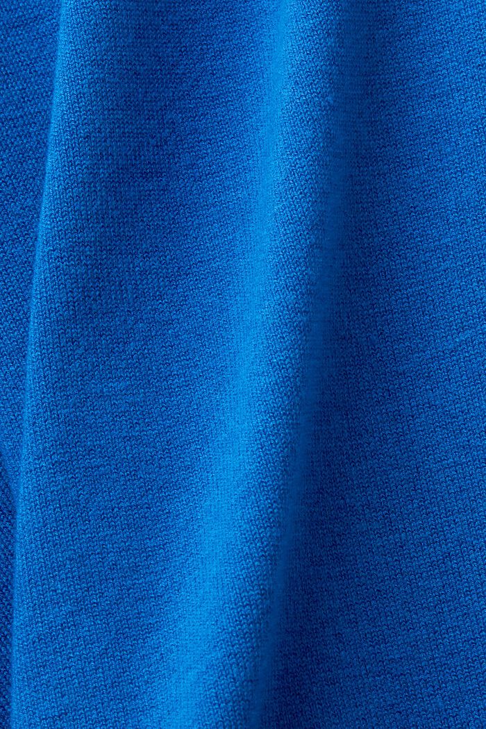 Tröja med polokrage och fladdermusärm, BRIGHT BLUE, detail image number 5