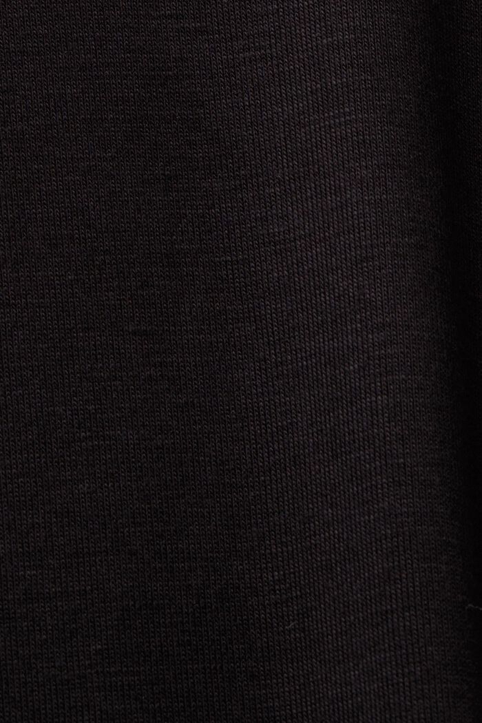 Pyjamas-T-shirt i LENZING™ ECOVERO™, BLACK, detail image number 4