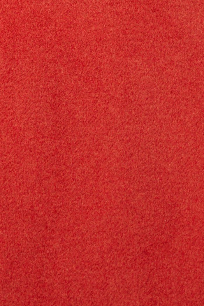 Dubbelknäppt kappa i ullblandning, ORANGE RED, detail image number 5
