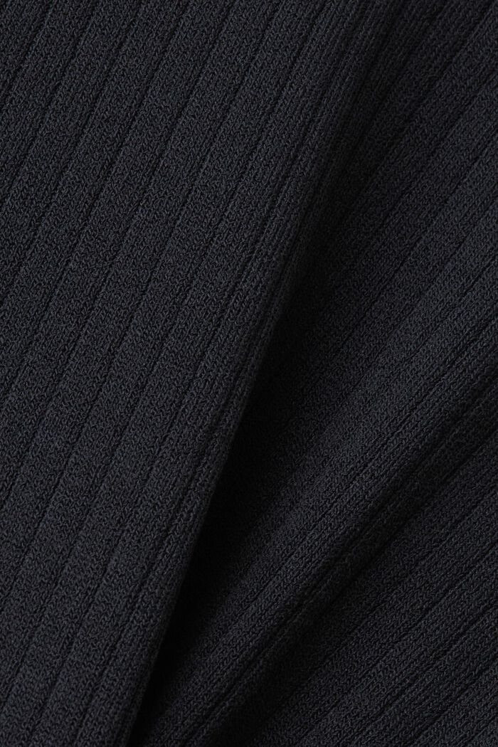 Rundringad tröja med färgblock, BLACK, detail image number 5