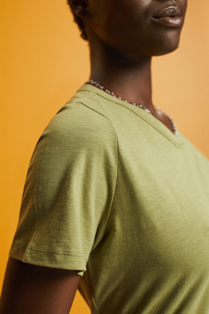 T-shirt i jersey, 100% bomull, PISTACHIO GREEN, detail image number 2
