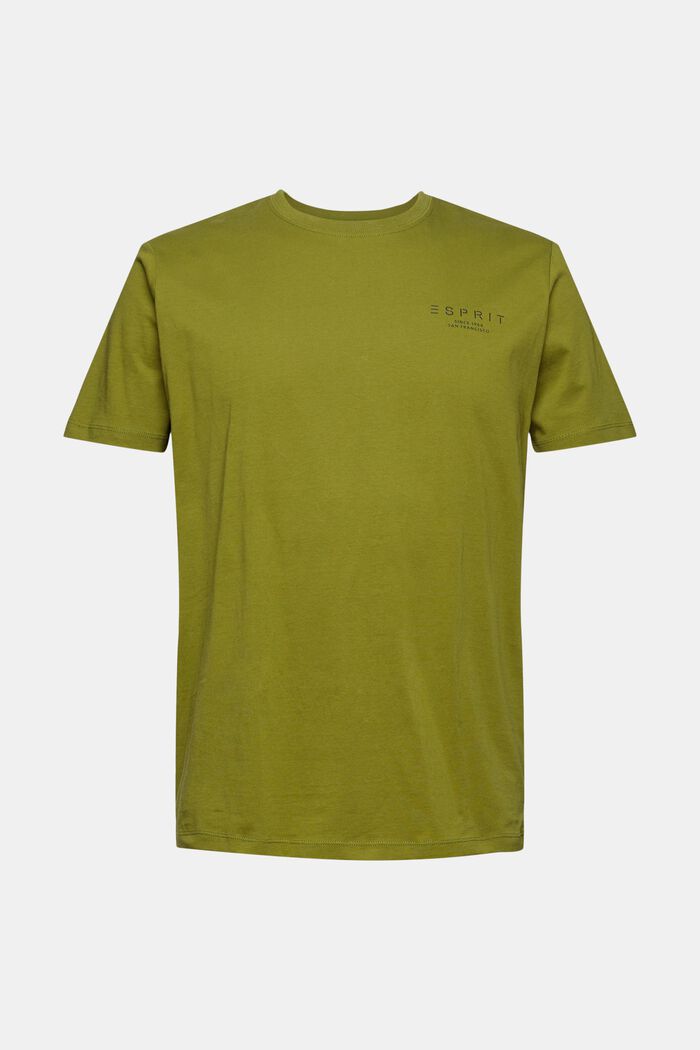 T-shirt i jersey med logotryck, LEAF GREEN, detail image number 2