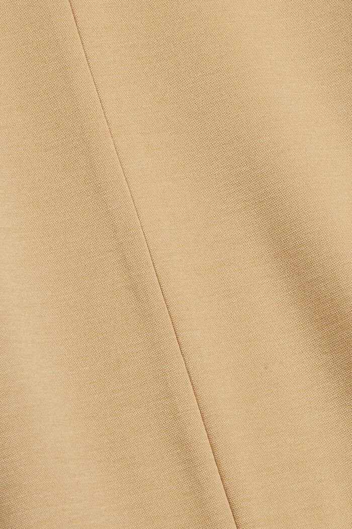 Culottebyxa i formbeständig jersey, CAMEL, detail image number 4