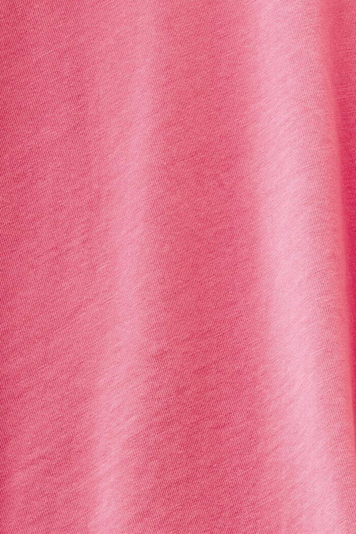 Stentvättad T-shirt i bomull, PINK FUCHSIA, detail image number 5