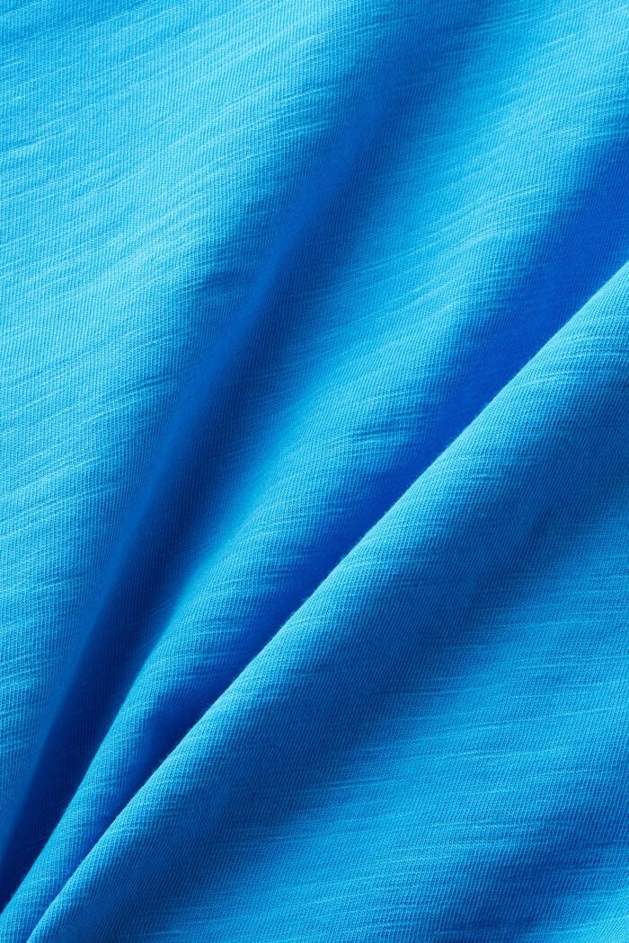 V-ringad T-shirt i jersey, BLUE, detail image number 5
