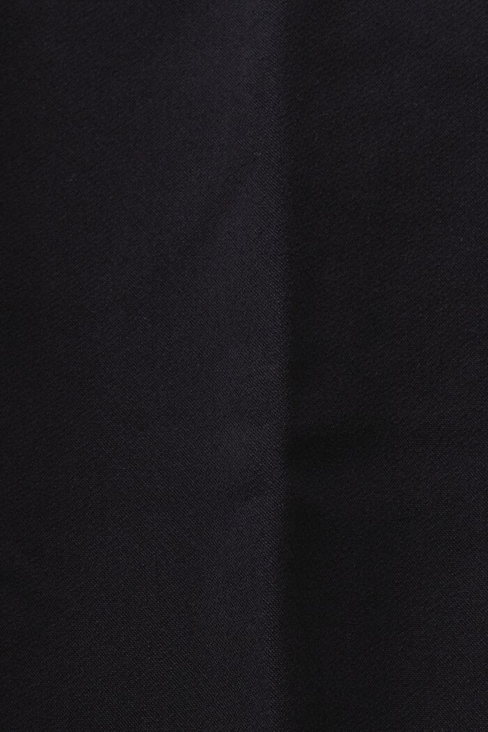 Chinos med hög midja och veck, BLACK, detail image number 5