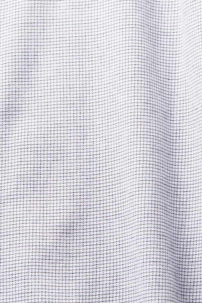 Smårutig bomullsskjorta med normal passform, WHITE, detail image number 5