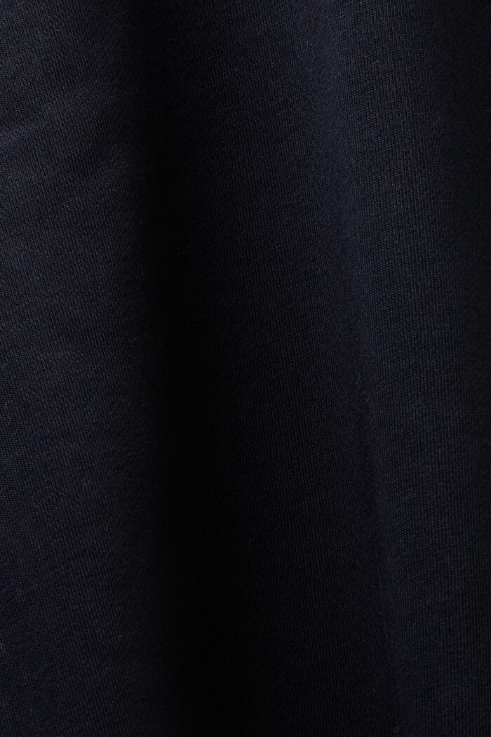 Huvtröja i fleece med logo, unisexmodell, BLACK, detail image number 6