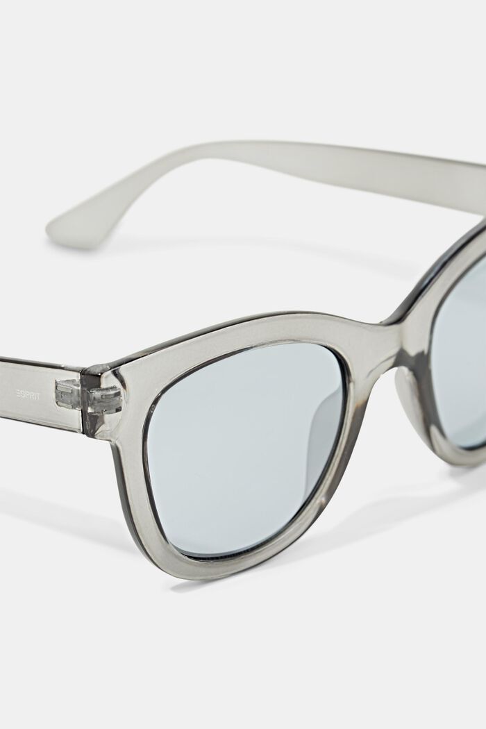 Speglade solglasögon i statementmodell, GREY, detail image number 1