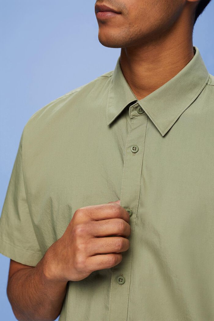 Kortärmad button down-skjorta, LIGHT KHAKI, detail image number 2