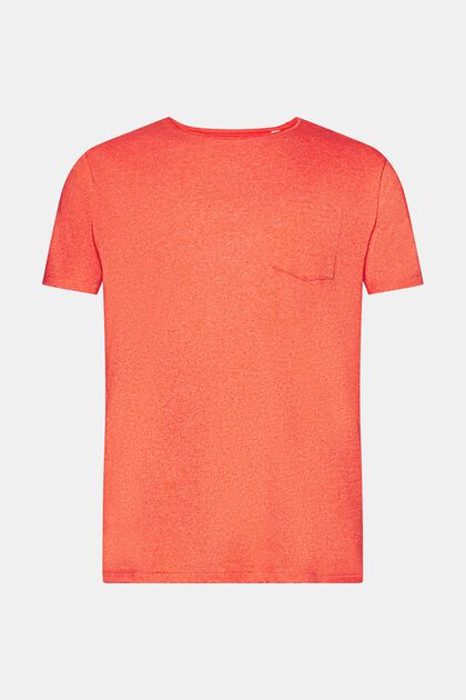 Återvunnet material: T-shirt i melerad jersey