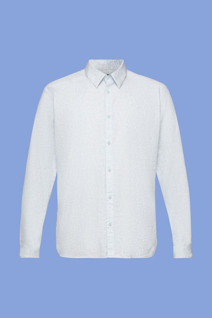 Mönstrad skjorta, 100% bomull, LIGHT BLUE LAVENDER, detail image number 5