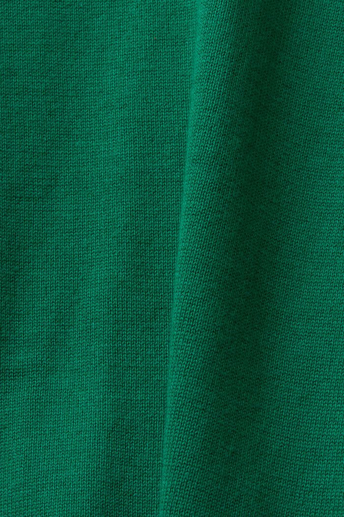 Oversize-tröja, 100% bomull, DARK GREEN, detail image number 6