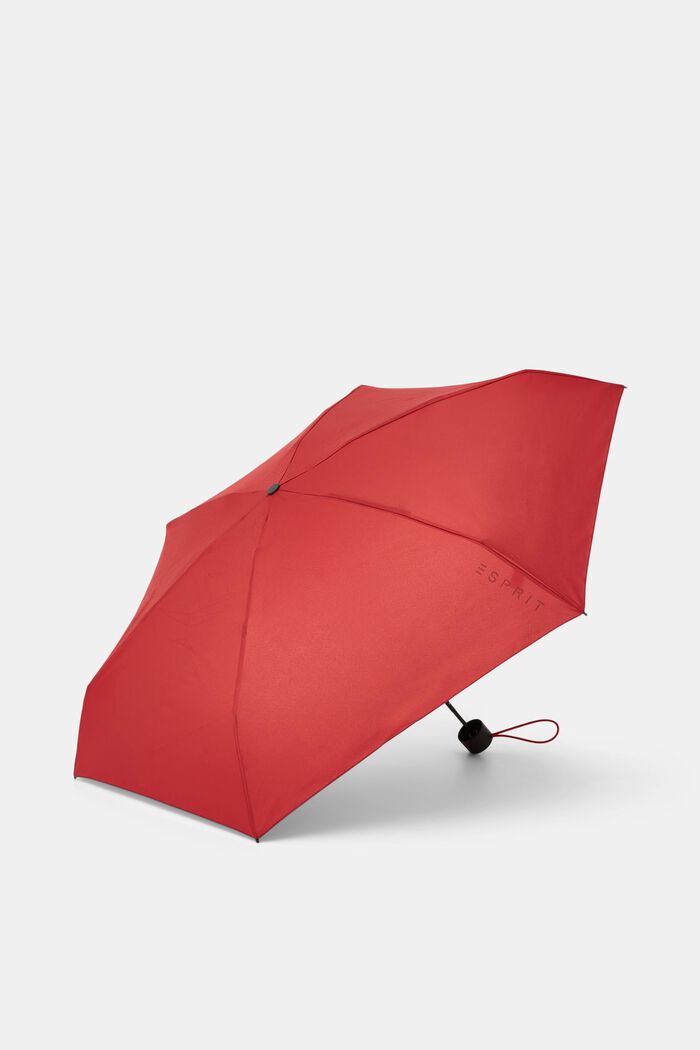Litet paraply som får plats i handväskan, ekologiskt vattenavvisande, RED, detail image number 2