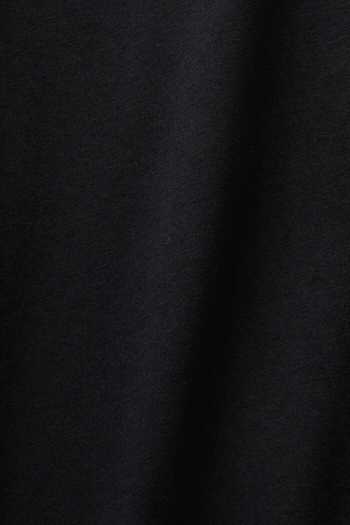 Midiklänning i materialmix, BLACK, detail image number 4