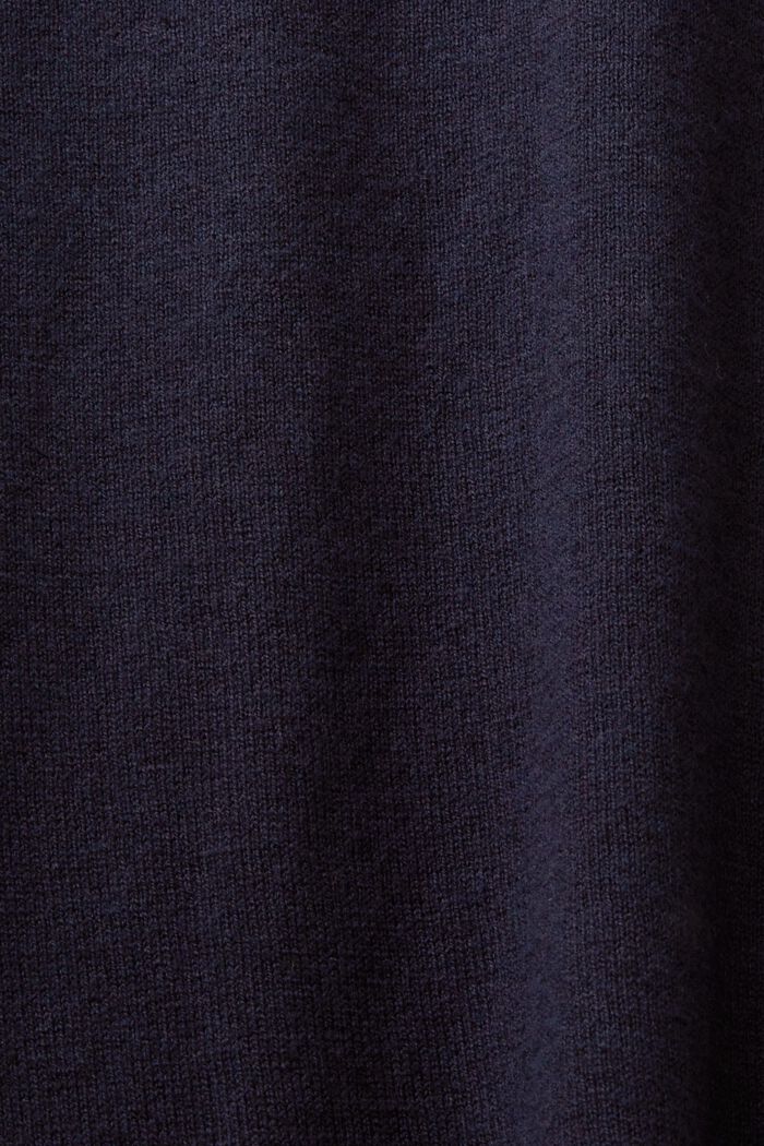 Kortärmad tröja med kashmir, NAVY, detail image number 5