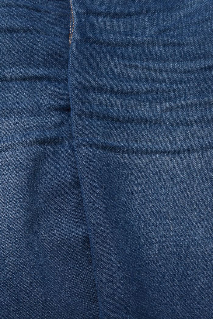 Jeanskjol med dragskolinning, BLUE DARK WASHED, detail image number 4