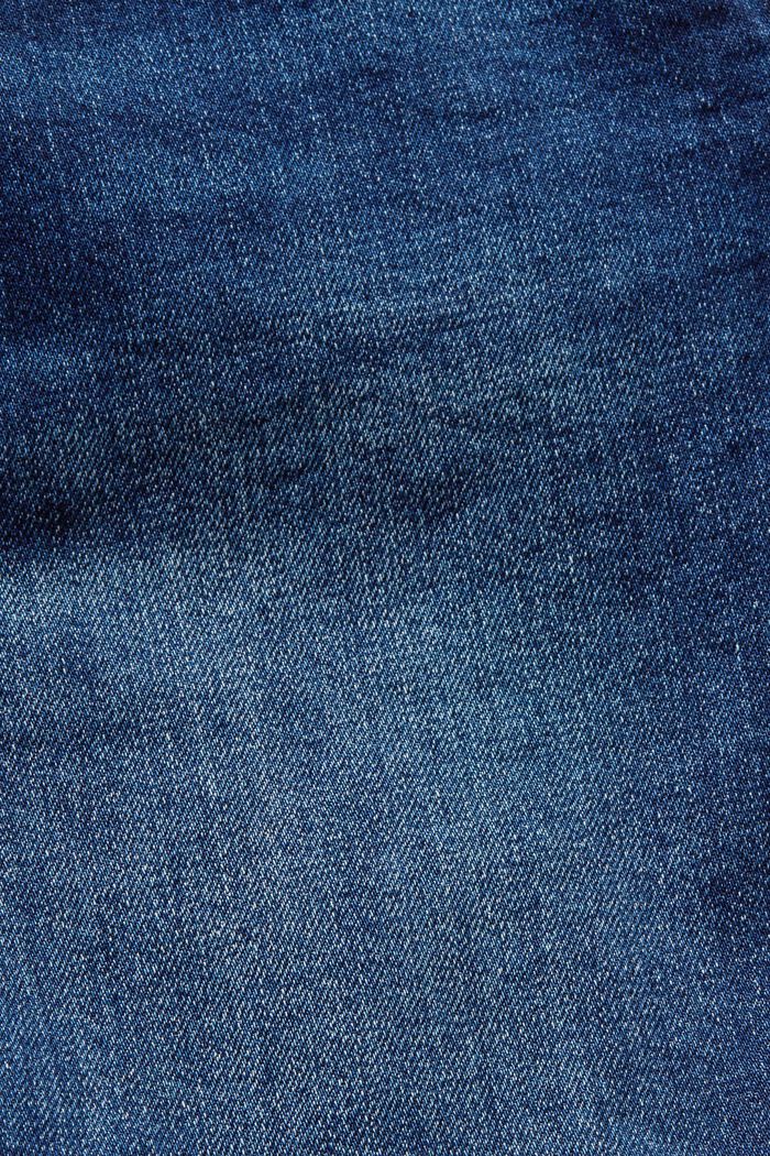 Jeansshorts med medelhög midja, BLUE DARK WASHED, detail image number 5