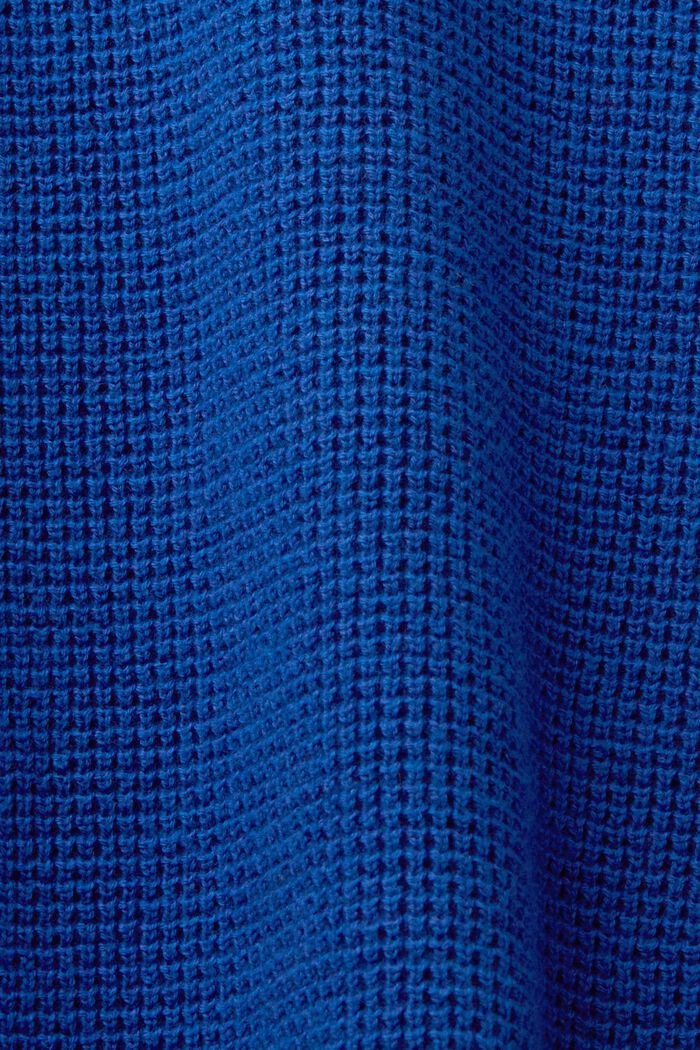 Half Zip-tröja av bomull, BRIGHT BLUE, detail image number 5