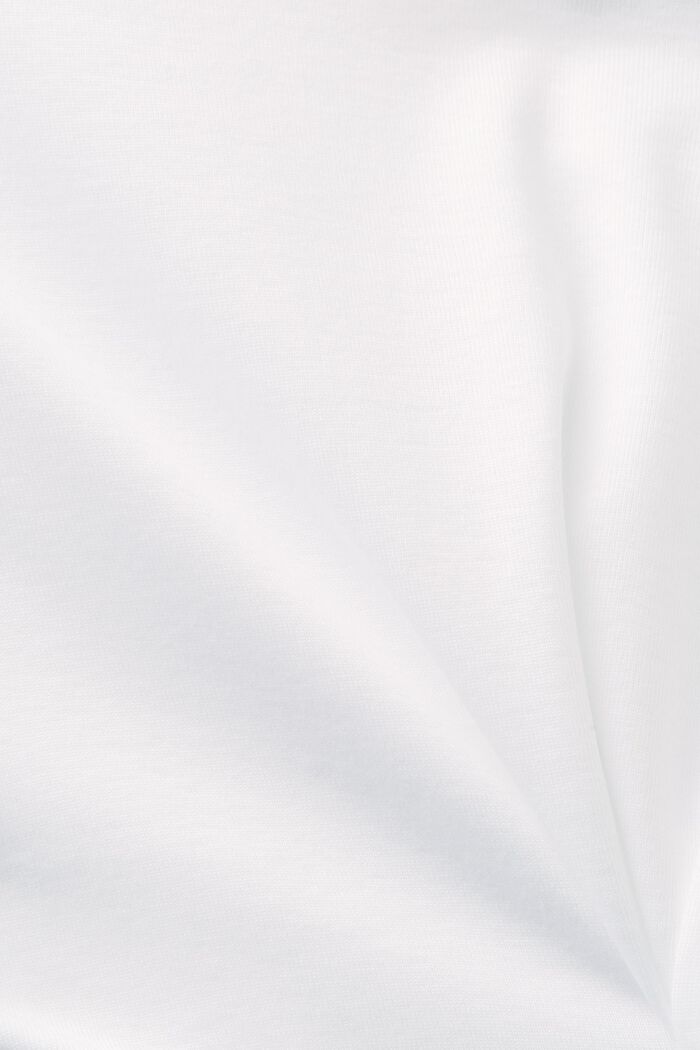 Kortärmad T-shirt i bomull, WHITE, detail image number 5
