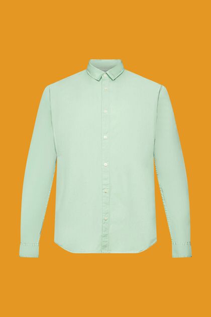Hållbar bomullsskjorta med smal passform