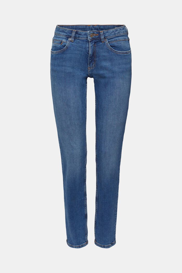 Jeans med smal passform, BLUE MEDIUM WASHED, detail image number 2