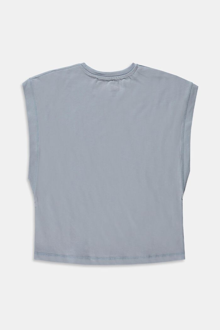 T-shirt i 100% bomull med boxig passform, PASTEL BLUE, detail image number 1