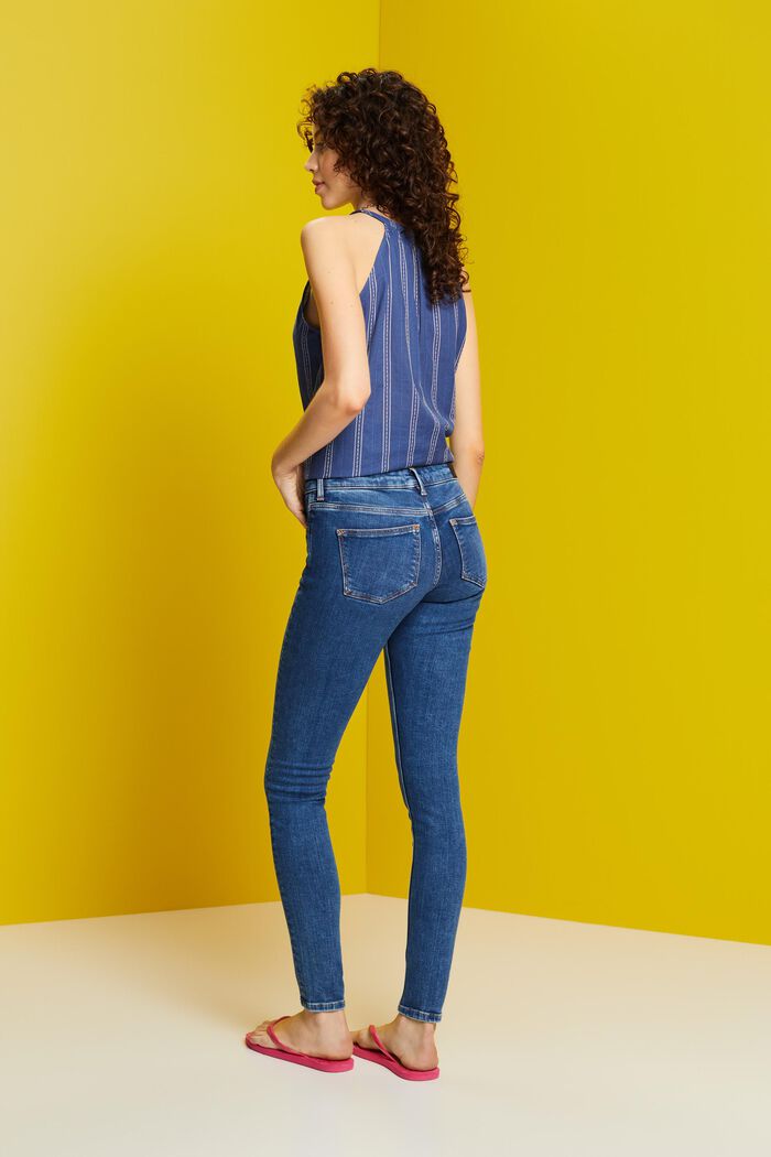 Jeans i bomullsstretch, BLUE MEDIUM WASHED, detail image number 3