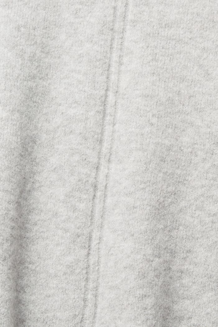 Med ull: mjuk tröja med ståkrage, LIGHT GREY, detail image number 1