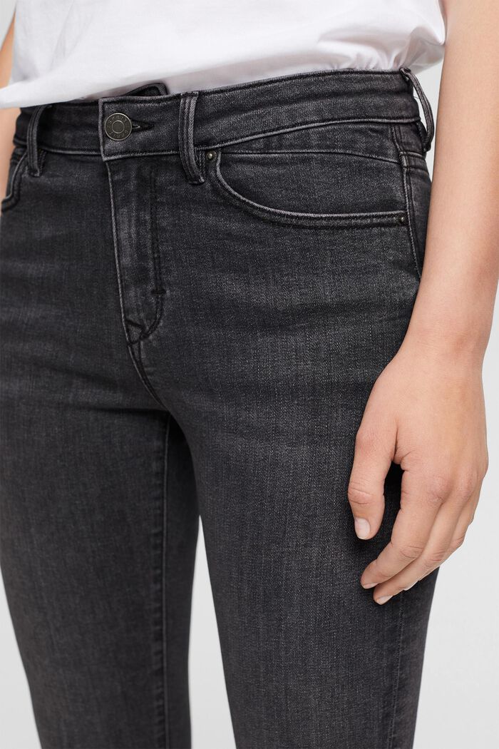 Skinny-jeans med mellanhög midja, GREY DARK WASHED, detail image number 0