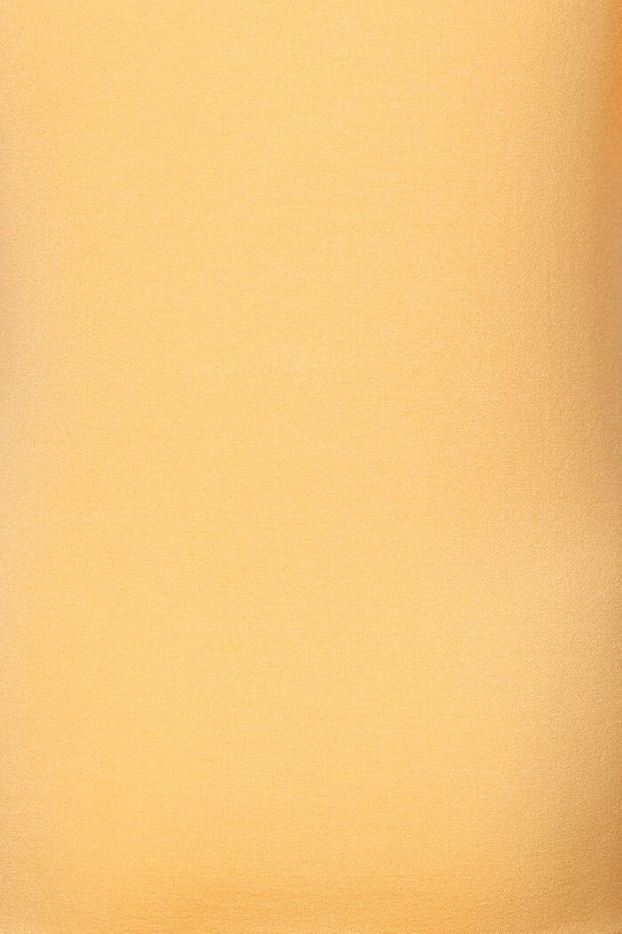 Stretchtopp med ekologisk bomull, DUSTY YELLOW, detail image number 2