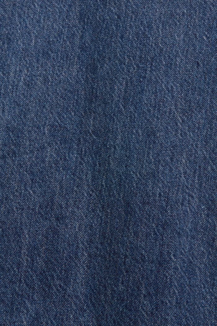 Jeansskjorta, 100% bomull, BLUE MEDIUM WASHED, detail image number 4