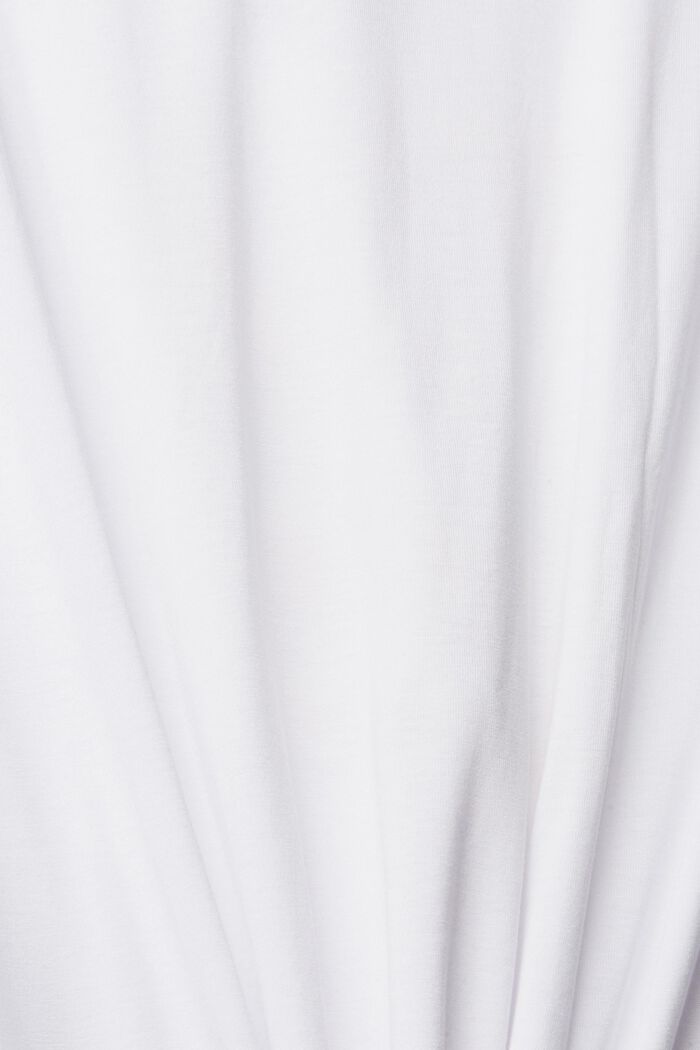 T-shirt med glittertryck, LENZING™ ECOVERO™, WHITE, detail image number 4