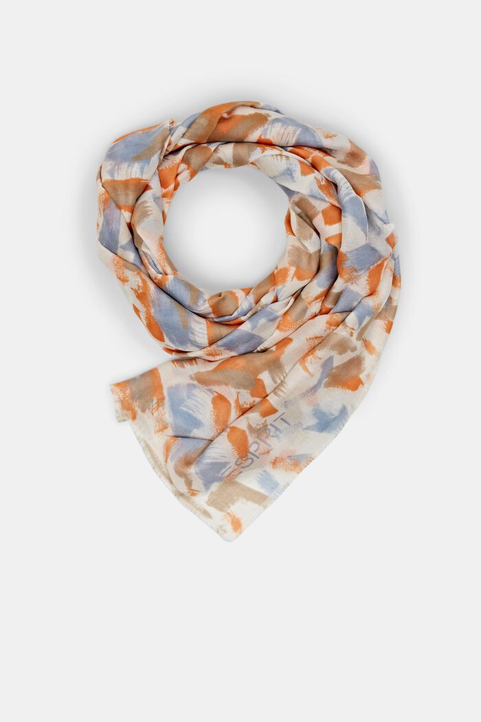 Lätt mönstrad scarf, OFF WHITE, detail image number 0