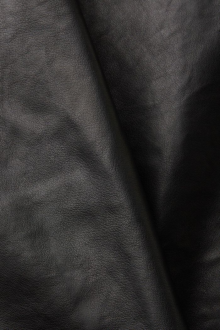 Skjortjacka i skinn, BLACK, detail image number 7