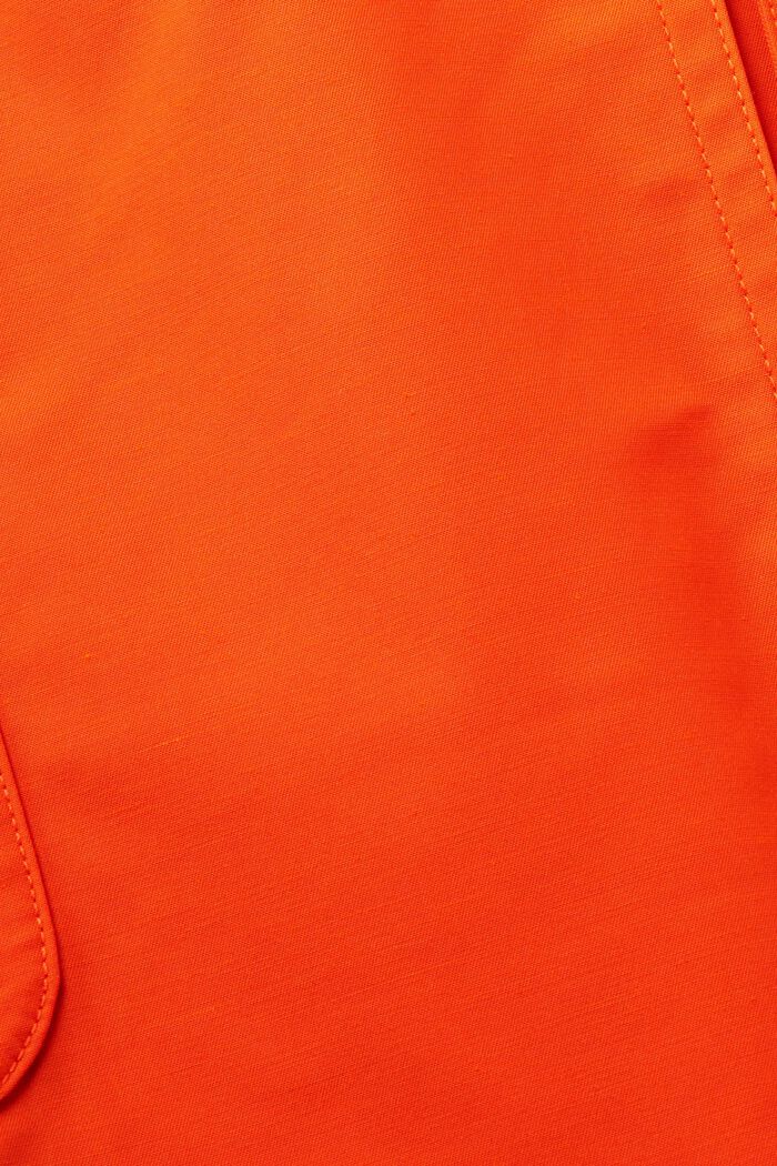 Kort dubbelknäppt trenchcoat, ORANGE RED, detail image number 5