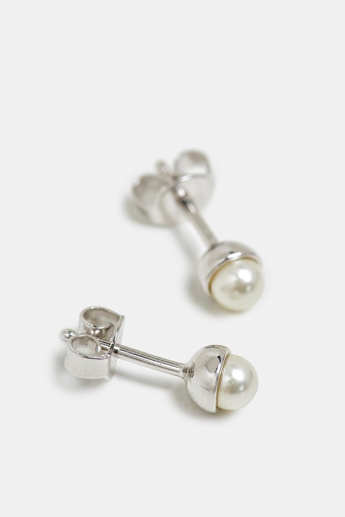 Örhängen med pärla, sterlingsilver, SILVER, detail image number 0