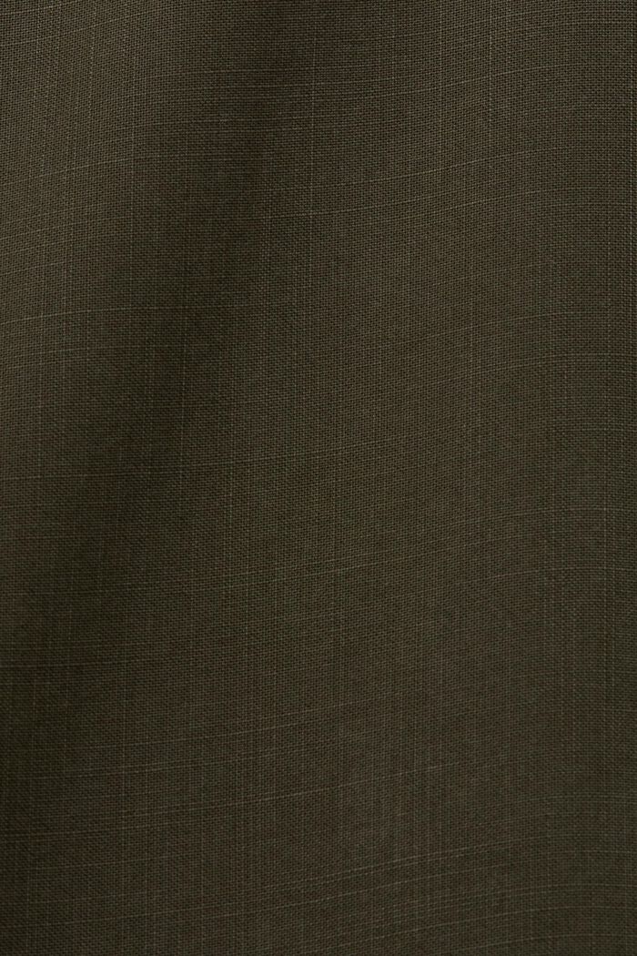 Byxa med elastisk linning, DARK KHAKI, detail image number 6
