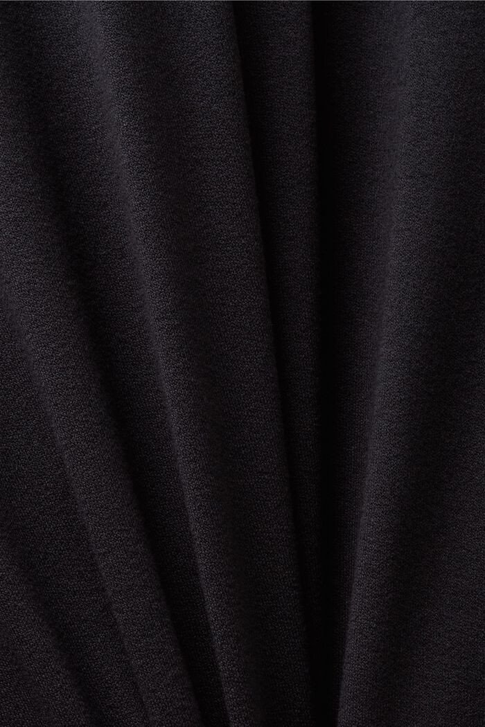 Smockad långärmad tröja, LENZING™ ECOVERO™, BLACK, detail image number 6