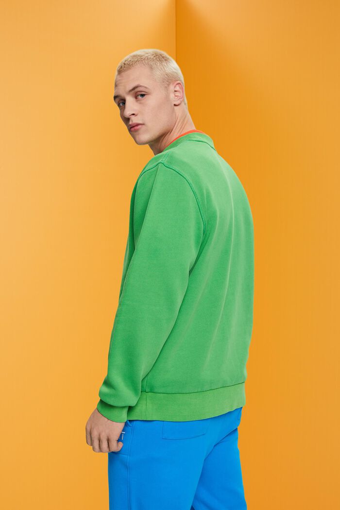 Enkel sweatshirt med normal passform, GREEN, detail image number 3