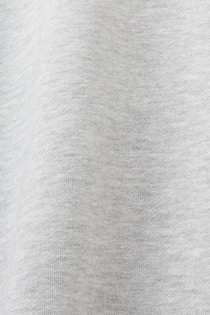 Sweatshirt i oversize-modell med pärlprytt tryck, LIGHT GREY, detail image number 5