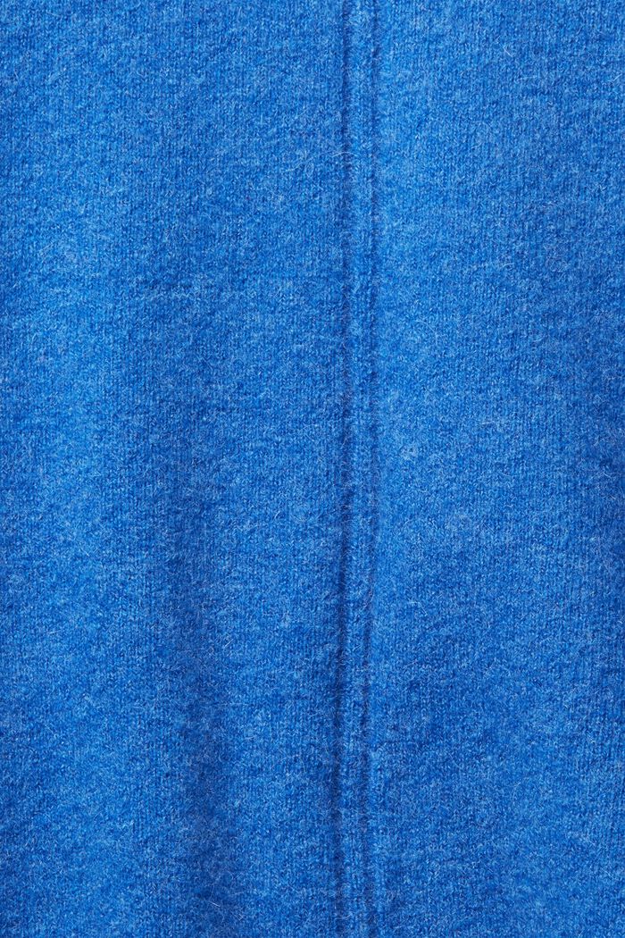 Med ull: mjuk tröja med ståkrage, BRIGHT BLUE, detail image number 1