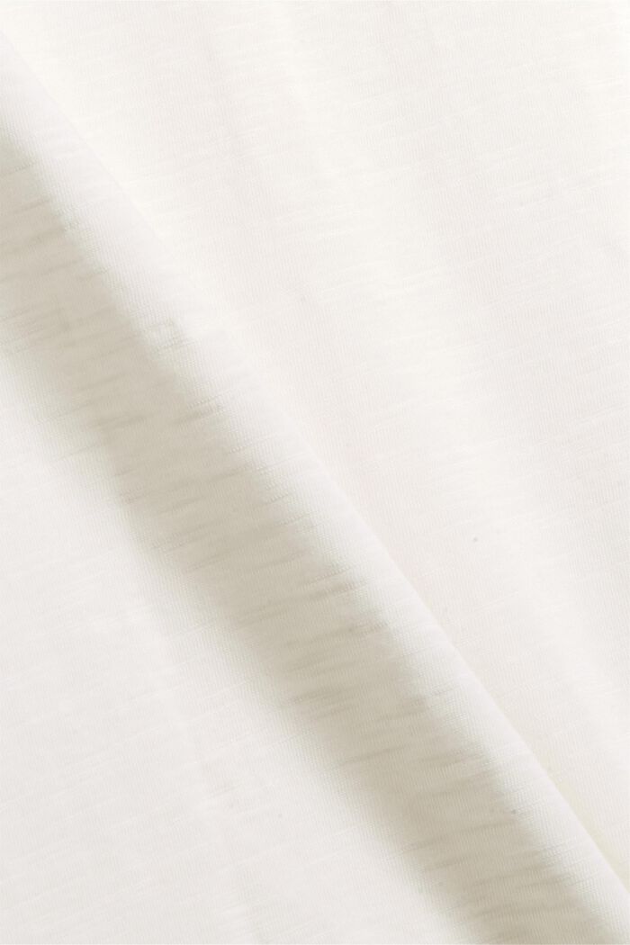 Långärmad farfars-T-shirt i 100% ekologisk bomull, OFF WHITE, detail image number 4