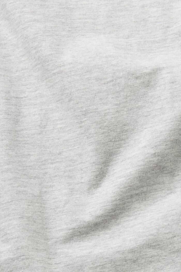 T-shirt i bomullsmix, LENZING™ ECOVERO™, LIGHT GREY, detail image number 6