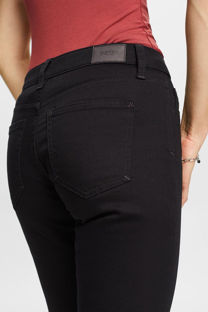 Raka jeans med medelhög midja, BLACK RINSE, detail image number 2