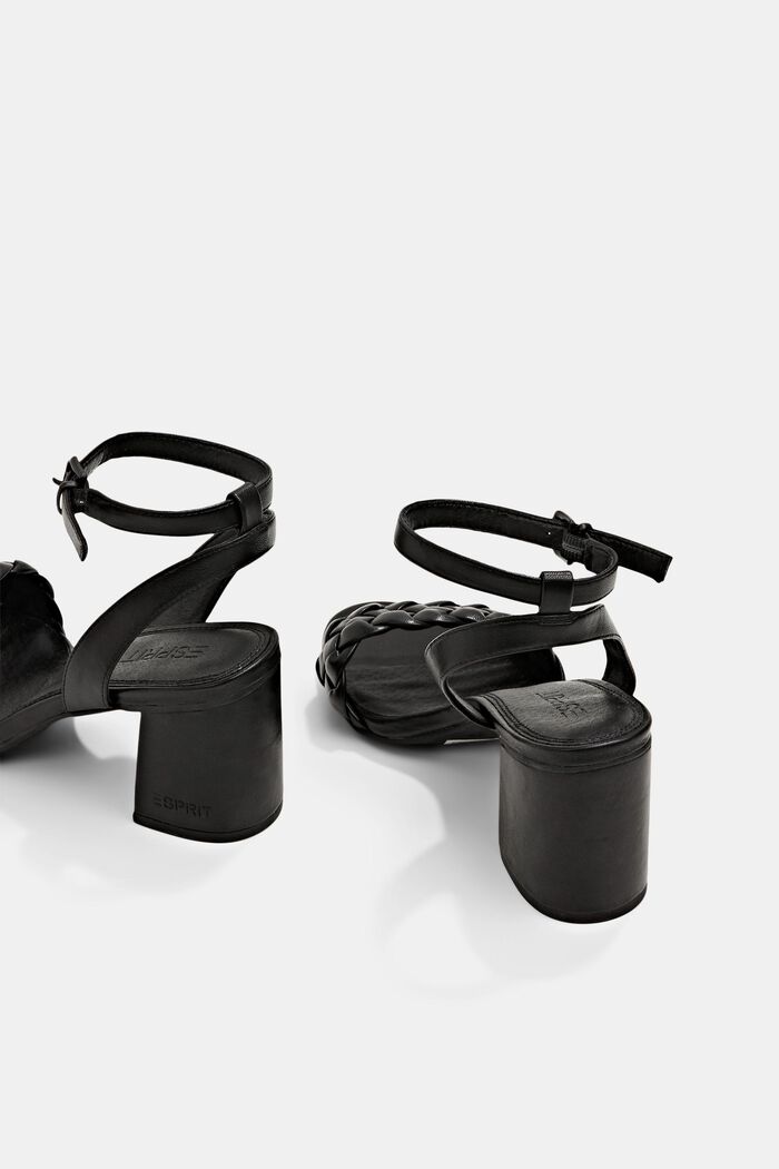 Sandaler med blockklack, BLACK, detail image number 5