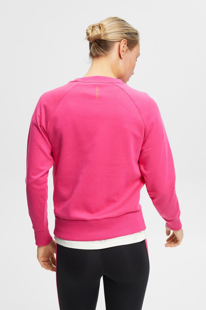 Sweatshirt med fickor med dragkedja, PINK FUCHSIA, detail image number 3
