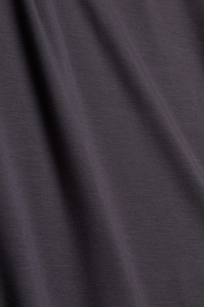 TENCEL™: Jerseyklänning med polokrage, ANTHRACITE, detail image number 1